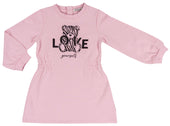 Girls Pink Jersey Dress